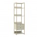 Closet Estante Industrial 2 Gavetas 5 Prateleiras Off White - Olivar Móveis