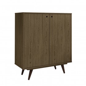 Sapateira Retro 50 2 Portas 10 Prateleiras Rustik Carvalho - Olivar Móveis