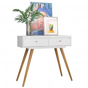 Aparador Retro York 2 Gavetas Branco - Olivar Móveis