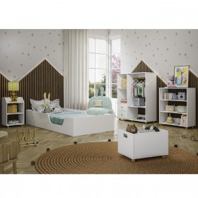 Quarto Infantil Completo Montessoriano 2 Gavetas Branco