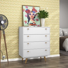 Comoda Retro 35 Plus Branco - Olivar Móveis