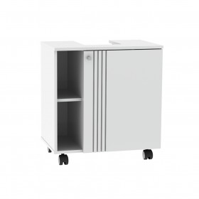 Gabinete Pia Banheiro Branco Projemob