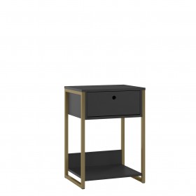 Mesa de Cabeceira Industrial Preto - Olivar Móveis