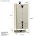 Guarda-Roupa Closet Industrial com Estrutura de Metal 2 Portas 2 Gavetas Cabideiro - Off White