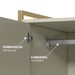 Guarda-Roupa Closet Industrial com Estrutura de Metal 2 Portas 2 Gavetas Cabideiro - Off White