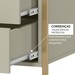 Guarda-Roupa Closet Industrial com Estrutura de Metal 2 Portas 2 Gavetas Cabideiro - Off White
