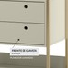 Guarda-Roupa Closet Industrial com Estrutura de Metal 2 Portas 2 Gavetas Cabideiro - Off White
