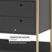 Guarda-Roupa Closet Industrial com Estrutura de Metal 2 Portas 2 Gavetas Cabideiro - Preto