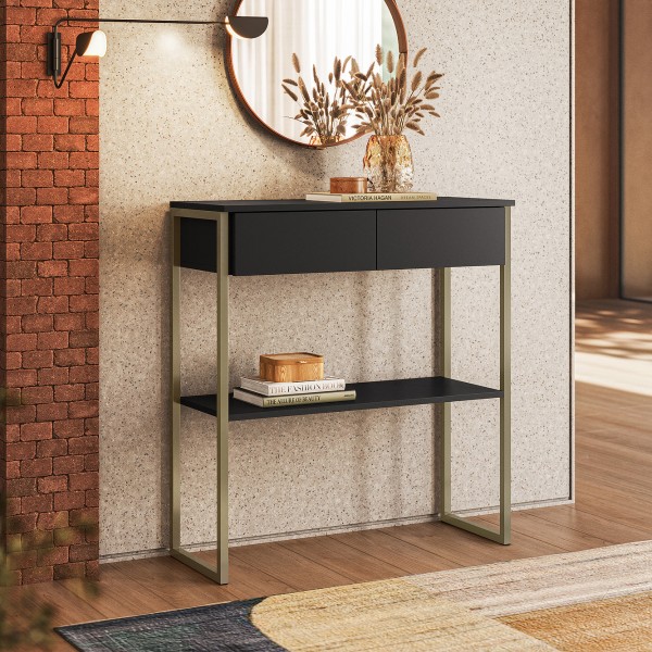 Aparador Industrial Dijon Preto - Olivar Móveis