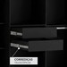 Guarda Roupa Dakota 4 Portas Preto - Olivar Móveis