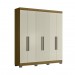 Guarda Roupa Dakota 6 Portas Freijo Frj Ac Off White Ac - Olivar Móveis