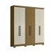 Guarda Roupa Dakota 6 Portas Freijo Frj Ac Off White Ac Freijo Frj Ac - Olivar Móveis
