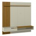 Painel Decor Ripado P/Tvs Até 65 Polegadas C/ Nicho Suspenso 180cm Off White/Cedro - Olivar Móveis