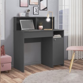 Escrivaninha Nina 1 Porta 1 Gaveta Grafito - Olivar Móveis