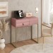 Penteadeira Industrial Lady C/Espelho Organizadora de Maquiagem C/Gaveta Rose - Olivar Móveis