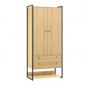 Closet Industrial Olivar 2 Portas 2 Gavetas Pinus - Olivar Móveis