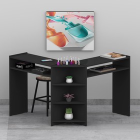 Mesa Manicure L Simples Preto - Olivar Móveis