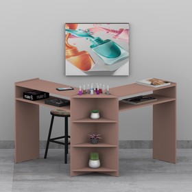 Mesa Manicure L Simples Rosê - Olivar Móveis