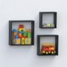 Conjunto Nichos Decorativo  Preto - Olivar Móveis