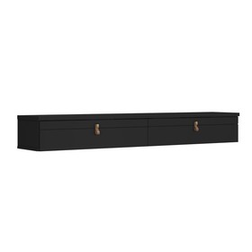 Rack Suspenso Line P/ Tvs Até 55 Polegadas 160cm 2 Portas Preto - Olivar Móveis