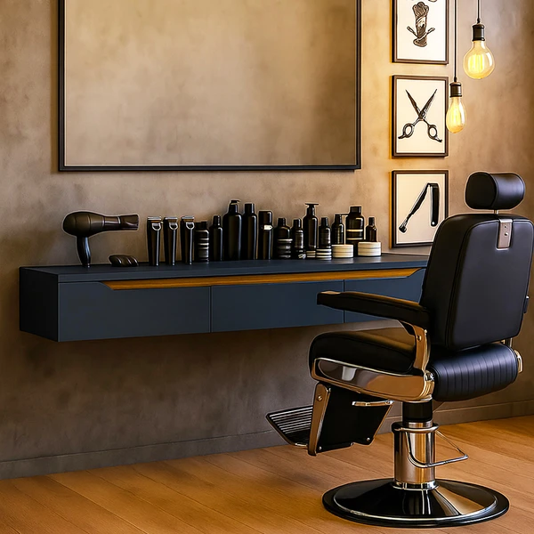 Rack Suspenso Uno P/ Tvs Até 65 Polegadas 180cm 3 Portas Preto/Cedro - Olivar Móveis