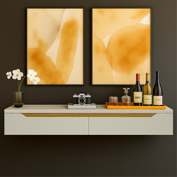 Rack Suspenso Uno P/ Tvs Até 50 Polegadas 135cm 2 Portas Off White - Olivar Móveis