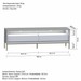Rack Industrial Fusion para TV Até 65 Polegadas 2 Gavetas 180cm com Iluminação em Led Off White/Branco - Olivar Móveis