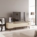 Rack Retrô Shop 1,80m Off White/Cedro – para TV 65