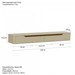 Rack Suspenso Slim Curvo 160cm para TV Até 55” Moderno Luxo com Portas Basculantes Off White Cedro - Olivar Móveis