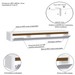 Rack Suspenso Slim Curvo 160cm para TV Até 55” Moderno Luxo com Portas Basculantes Branco Cedro - Olivar Móveis