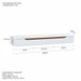 Rack Suspenso Slim Curvo 160cm para TV Até 55” Moderno Luxo com Portas Basculantes Branco Cedro - Olivar Móveis