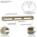 Rack Suspenso Slim Curvo 180cm para TV Até 65” Moderno Luxo com Portas Basculantes Off White Cedro - Olivar Móveis