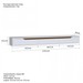 Rack Suspenso Slim Curvo 180cm para TV Até 65” Moderno Luxo com Portas Basculantes Branco Cedro - Olivar Móveis