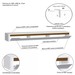 Rack Suspenso Slim Curvo 180cm para TV Até 65” Moderno Luxo com Portas Basculantes Branco Cedro - Olivar Móveis