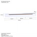 Rack Suspenso Slim Curvo 220cm para TV Até 70” Moderno Luxo Mdp/Mdf com Portas Basculantes Branco Cedro - Olivar Móveis