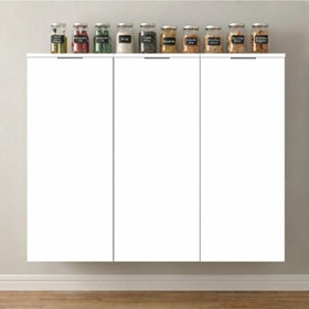 Kit 3 Armários Despensa Multiuso Suspensos P/ Cozinha Branco - Olivar Móveis