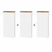 Kit 3 Armários Despensa Multiuso Suspensos P/ Cozinha Branco Freijo - Olivar Móveis