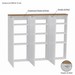 Kit 3 Armários Despensa Multiuso Suspensos P/ Cozinha Branco Freijo - Olivar Móveis