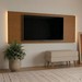 Painel para TV Até 70 Polegadas com Led 2,20m Shop Cedro Frj Ac - Olivar Móveis