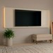 Painel para TV Até 70 Polegadas com Led 2,20m Shop Off White Bege Ac Off White Bege Ac - Olivar Móveis