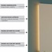 Painel para TV Até 70 Polegadas com Led 2,20m Shop Off White Bege Ac Off White Bege Ac - Olivar Móveis