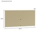 Rack Retrô com Painel para TV Até 70 Polegadas com Led 2,20m Shop - Off White/Off White