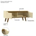 Rack Shop 1120mm Off White Bege Ac Cedro Frj Ac - Olivar Móveis