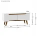 Rack Shop 1120mm Branco Ac Cedro Frj Ac - Olivar Móveis