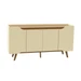 Buffet Retrô Shop 4 Portas Aparador para Sala de Jantar Cozinha Cedro Off White Olivar