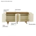 Buffet Retrô Shop 4 Portas Aparador para Sala de Jantar Cozinha Cedro Off White Olivar
