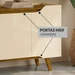 Buffet Retrô Shop 4 Portas Aparador para Sala de Jantar Cozinha Cedro Off White Olivar