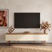 Rack Curvo Bali 218cm 4 Portas para TV Até 70 Polegadas Cedro/Off White