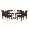 Mesa de Jantar 8 Lugares Ari Marrom - Panorama Sistemas