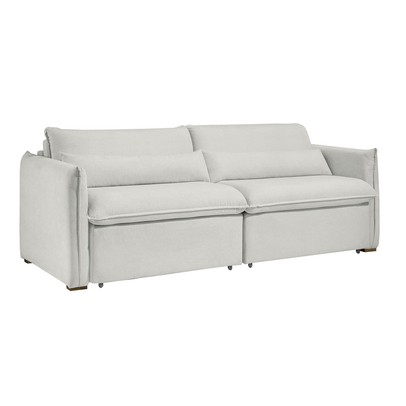 Sofá 3 Lugares Aurora Branco - Panorama Sistemas